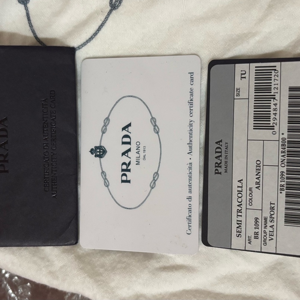 PRADA Semitracolla Vitello Vela Sport Bag - Orange   Authenticity cards included - Picture 11 of 11